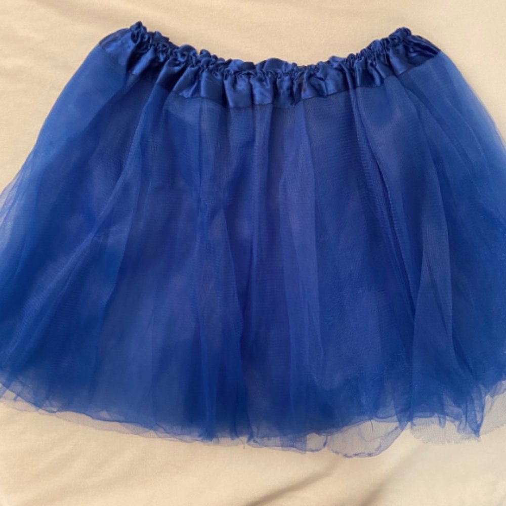 Girls Blue Tutu Tulle Skirt